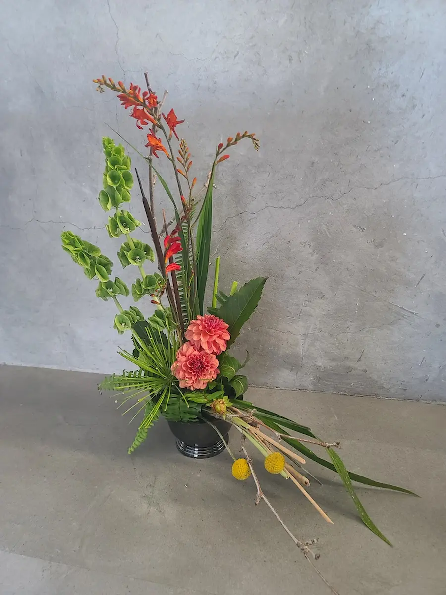 Colorful holiday wreath