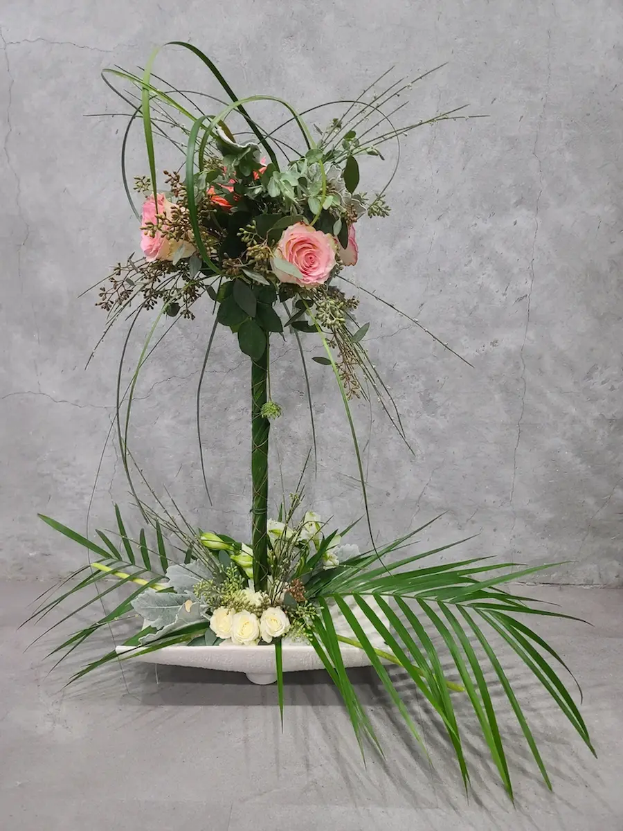 Colorful holiday wreath