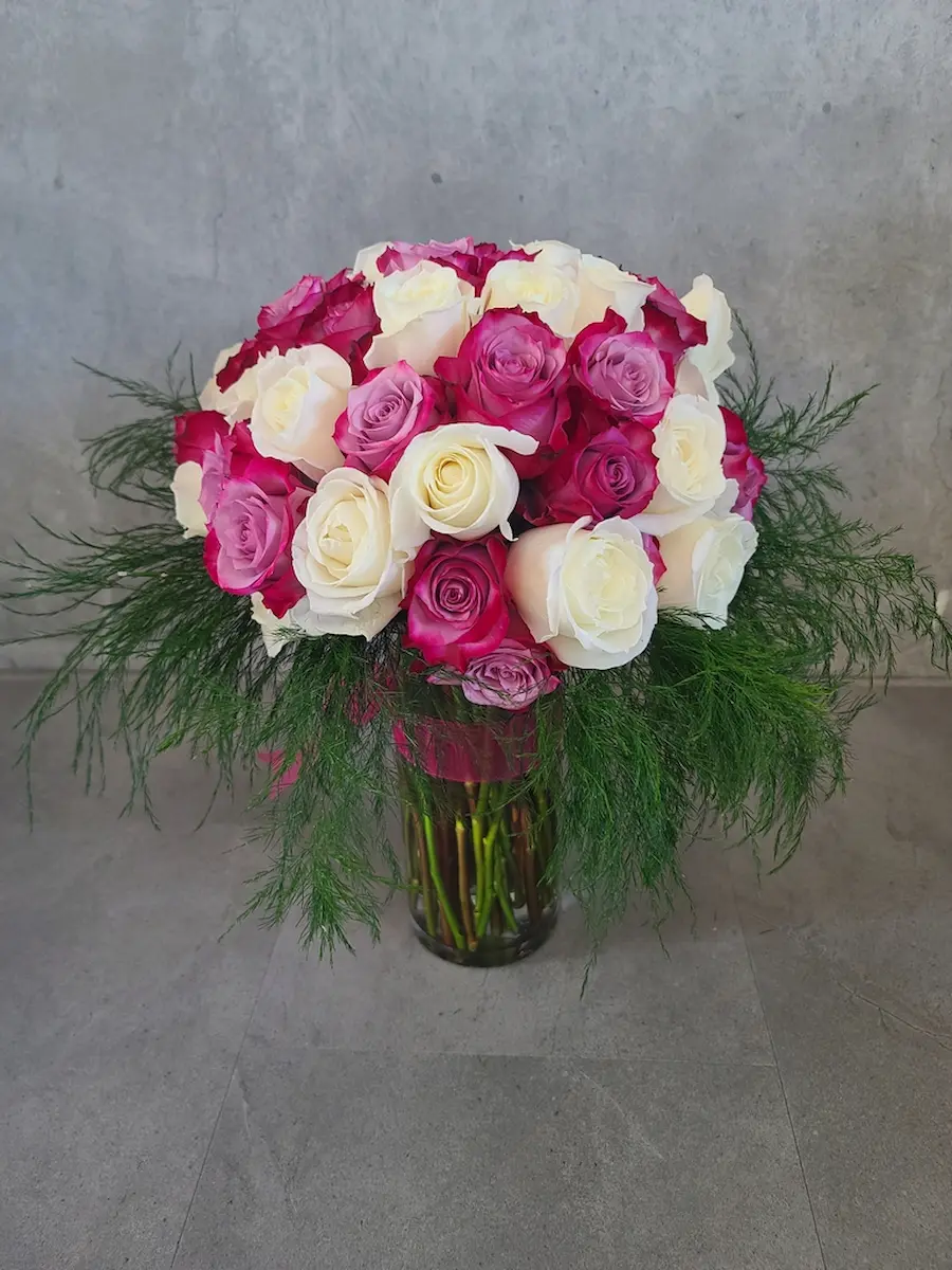 Colorful holiday wreath