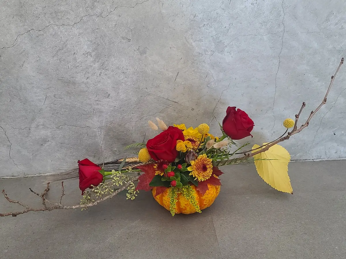 Colorful holiday wreath