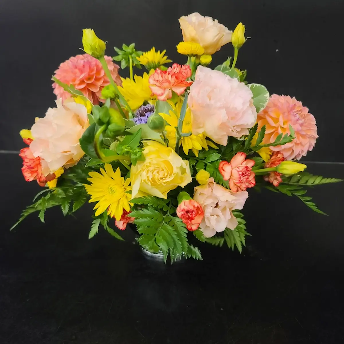 Colorful holiday wreath